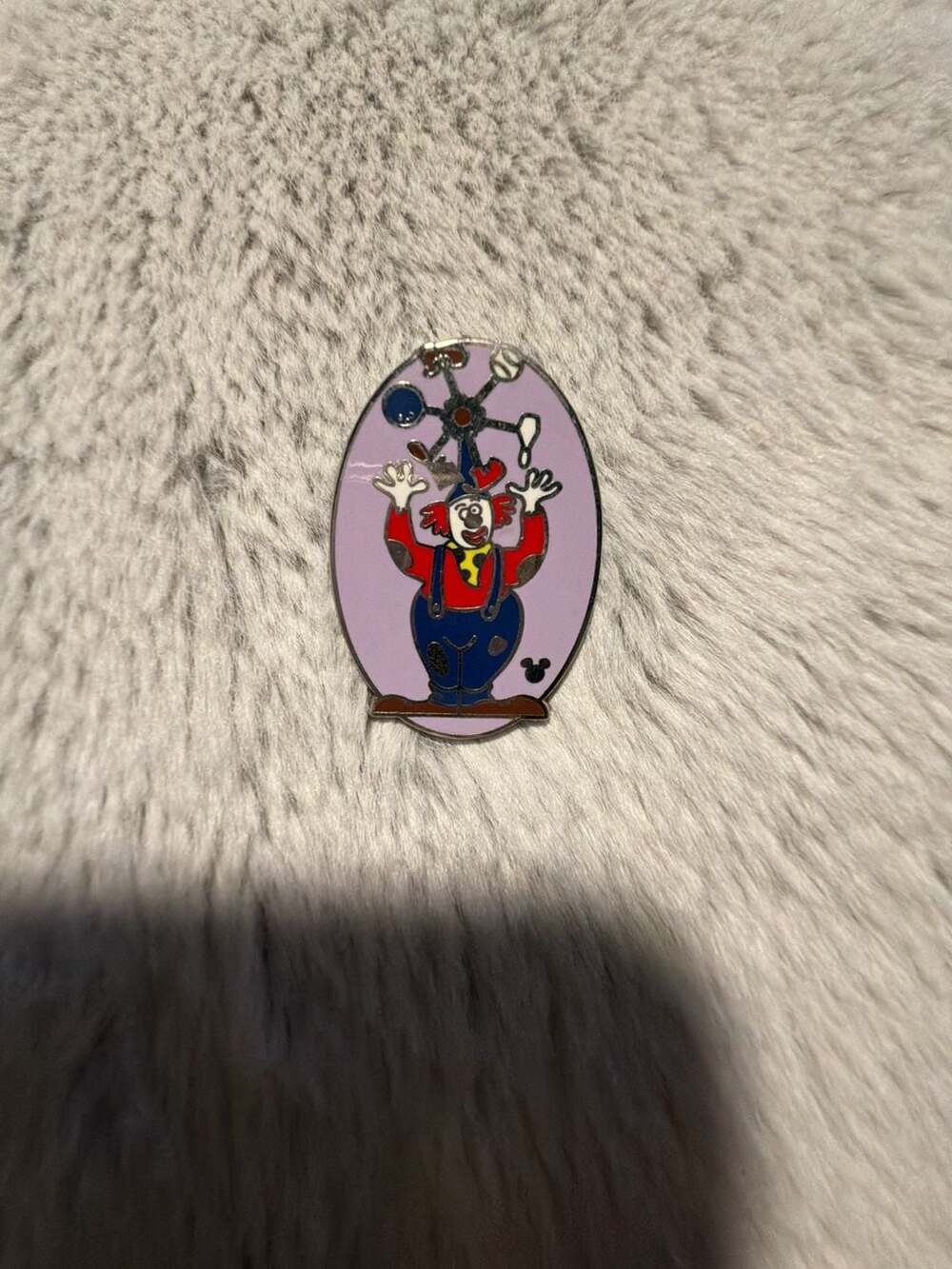 Disney Parks Mickey's Toontown Pinwheels Clown Hidden Mickey Pin